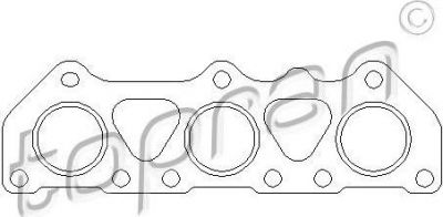 Topran 110 505 прокладка, выпускной коллектор на AUDI A6 Avant (4B5, C5)