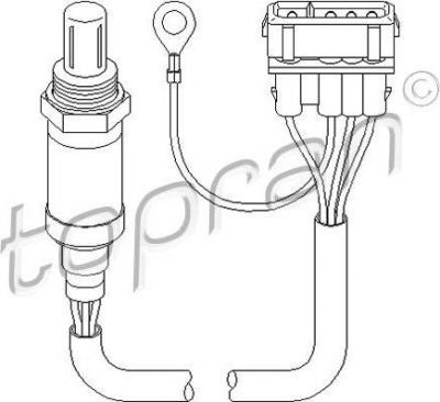 Topran 110 576 лямбда-зонд на VW GOLF III (1H1)