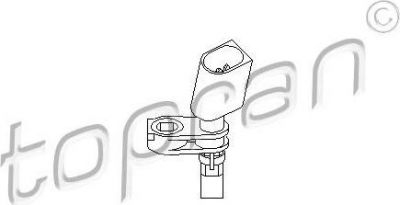 Topran 110 608 датчик, частота вращения колеса на SKODA SUPERB универсал (3V5)