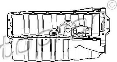 Topran 110 614 масляный поддон на VW GOLF IV (1J1)