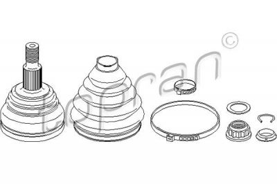 Topran 110 693 шарнирный комплект, приводной вал на VW GOLF IV (1J1)