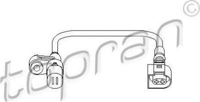 Topran 110 723 датчик, частота вращения колеса на VW BORA универсал (1J6)