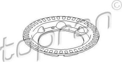 Topran 110 845 зубчатый диск импульсного датчика, противобл. устр на VW GOLF III (1H1)