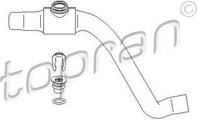 Topran 110 853 шланг радиатора на VW GOLF III (1H1)