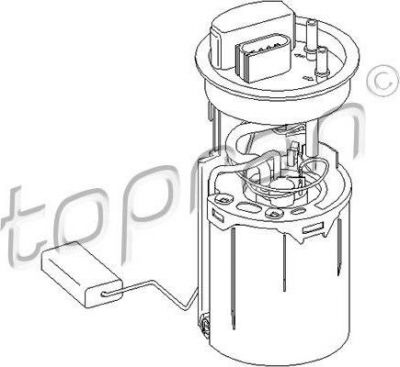 Topran 110 877 топливный насос на PEUGEOT 309 II (3C, 3A)