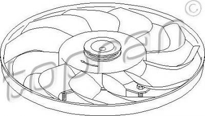 Topran 110 961 крыльчатка вентилятора, охлаждение двигателя на VW PASSAT Variant (3A5, 35I)