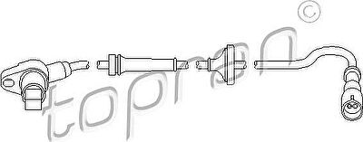 Topran 111 074 датчик, частота вращения колеса на VW PASSAT Variant (3A5, 35I)