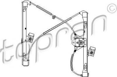 Topran 111 253 подъемное устройство для окон на VW POLO Variant (6KV5)