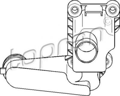 Topran 111 357 клапан, отвода воздуха из картера на VW GOLF III (1H1)