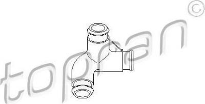 Topran 111 358 шланг, воздухоотвод крышки головки цилиндра на SKODA SUPERB (3U4)