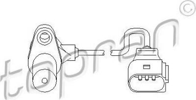 Topran 111 377 датчик частоты вращения, управление двигателем на VW PASSAT Variant (3C5)