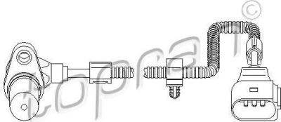 Topran 111 381 датчик импульсов на AUDI A3 (8P1)