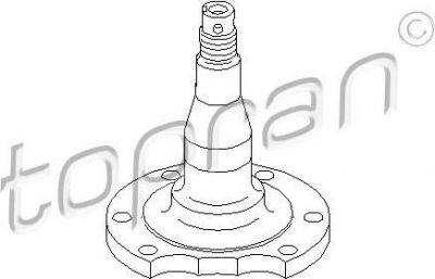 Topran 111 407 ступица колеса на AUDI 80 Avant (8C, B4)