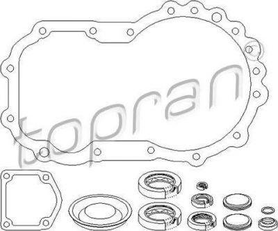 Topran 111 408 комплект прокладок, ступенчатая коробка на RENAULT TWINGO II (CN0_)