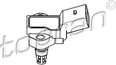 Topran 111 420 датчик, давление наддува на AUDI A3 Sportback (8PA)