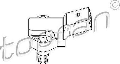 Topran 111 421 датчик, давление во впускном газопроводе на VW GOLF IV (1J1)