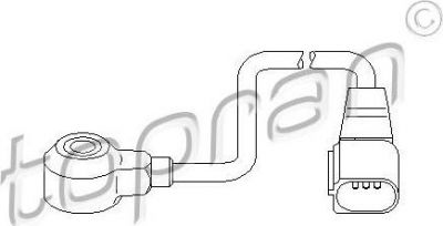 Topran 111 433 датчик детонации на SKODA OCTAVIA (1U2)