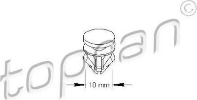 Topran 111 491 зажим, молдинг / защитная накладка на VW GOLF III (1H1)