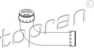 Topran 111 541 трубка нагнетаемого воздуха на VW BORA универсал (1J6)