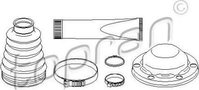 Topran 111 635 комплект пылника, приводной вал на AUDI TT Roadster (8J9)