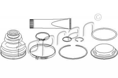 Topran 111 637 комплект пылника, приводной вал на VW PASSAT Variant (3B6)