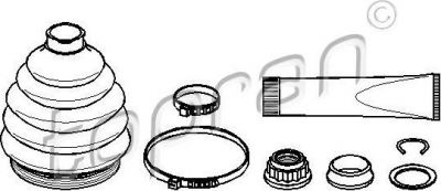 Topran 111 779 комплект пылника, приводной вал на AUDI TT Roadster (8J9)
