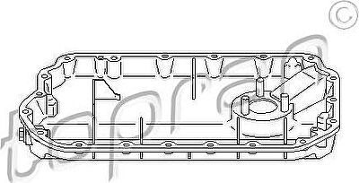 Topran 111 876 масляный поддон на AUDI A6 Avant (4B5, C5)
