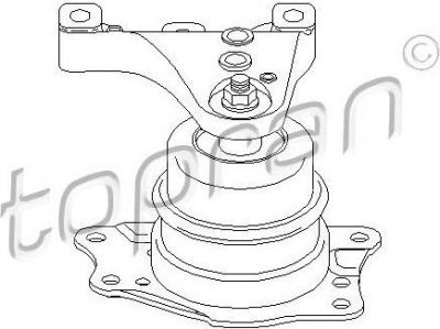 Topran 111 902 подвеска, двигатель на VW POLO (6R, 6C)