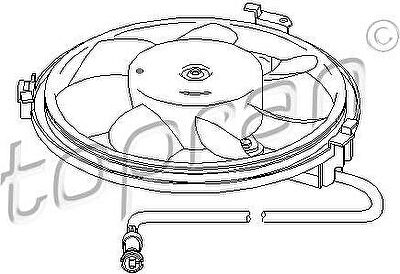 Topran 112 105 вентилятор, охлаждение двигателя на AUDI A6 Avant (4B5, C5)