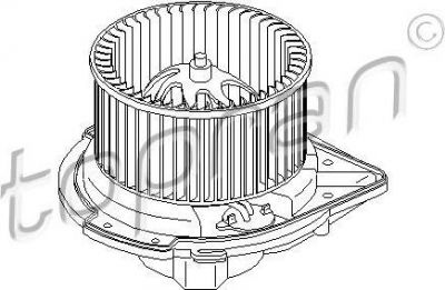 Topran 112 106 электродвигатель, вентиляция салона на SKODA SUPERB (3U4)