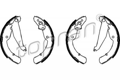 Topran 112 173 комплект тормозных колодок на SKODA OCTAVIA Combi (1U5)