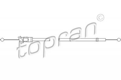 Topran 112 278 тросик замка капота на VW PASSAT Variant (3B6)