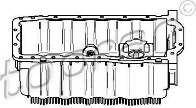 Topran 112 323 масляный поддон на VW GOLF PLUS (5M1, 521)