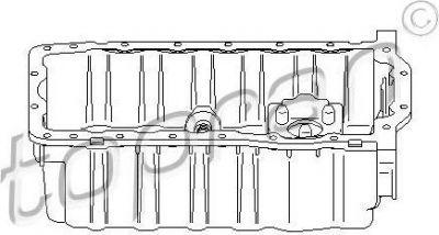 Topran 112 342 масляный поддон на AUDI A3 (8P1)
