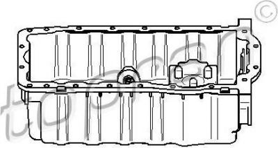 Topran 112 343 масляный поддон на VW GOLF PLUS (5M1, 521)