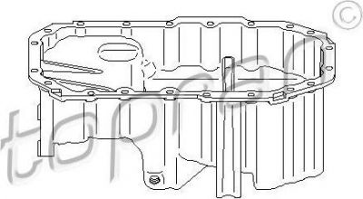 Topran 112 344 масляный поддон на VW JETTA III (1K2)