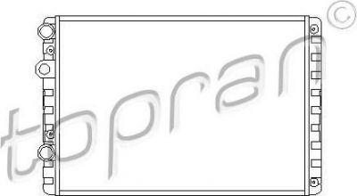Topran 112 407 радиатор, охлаждение двигателя на VW LUPO (6X1, 6E1)