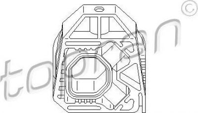 Topran 112 410 подвеска, радиатор на VW PASSAT (3C2)