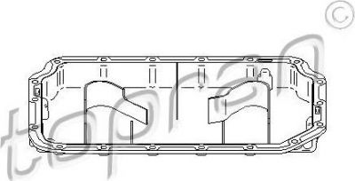 Topran 112 859 масляный поддон на AUDI 100 (4A, C4)