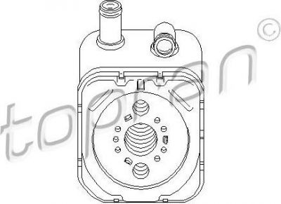 Topran 112 860 масляный радиатор, двигательное масло на VW PASSAT Variant (3B6)