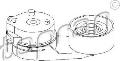 Topran 112 976 натяжитель ремня, клиновой зубча на VW LT 28-46 II фургон (2DA, 2DD, 2DH)