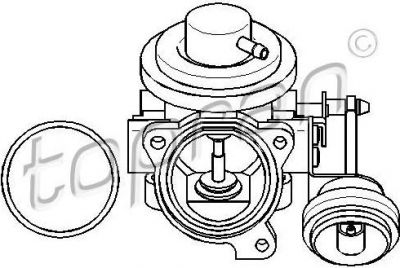 Topran 113 162 клапан возврата ог на SKODA OCTAVIA Combi (1U5)