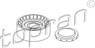 Topran 113 208 паразитный / ведущий ролик, поликлиновой ремень на VW TOUAREG (7P5)