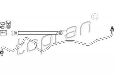 Topran 113 555 тормозной шланг на VW GOLF IV (1J1)