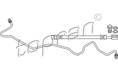 Topran 113 556 тормозной шланг на VW GOLF IV (1J1)