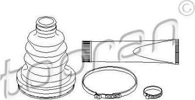 Topran 200 526 комплект пылника, приводной вал на OPEL CORSA B (73_, 78_, 79_)