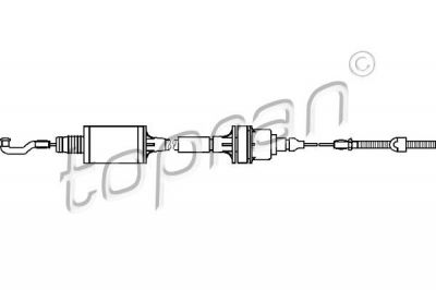 Topran 201 349 трос, управление сцеплением на OPEL VECTRA A (86_, 87_)
