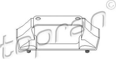 Topran 201 362 подвеска, двигатель на OPEL OMEGA A (16_, 17_, 19_)