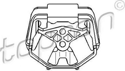Topran 201 366 подвеска, двигатель на OPEL ASTRA F кабрио (53_B)