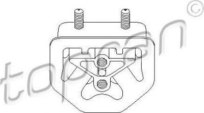 Topran 201 375 подвеска, двигатель на OPEL KADETT E фургон (37_, 47_)
